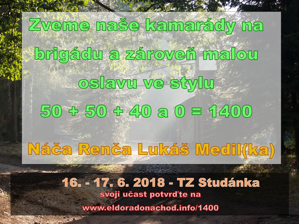 Soukromá akce - kód 1400 (50+50+40 a 0) @ TZ Studánka | Vernéřovice | Královéhradecký kraj | Česko