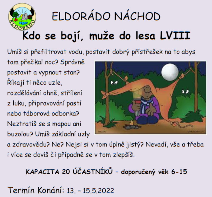 Kdo se bojí může do lesa LVIII @ TZ Studánka | Vernéřovice | Královéhradecký kraj | Česko